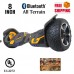 Hoverboard 8" Hummer Auto Self Balancing Wheel Electric Scooter with Built-In Bluetooth Speaker - YELLOW   